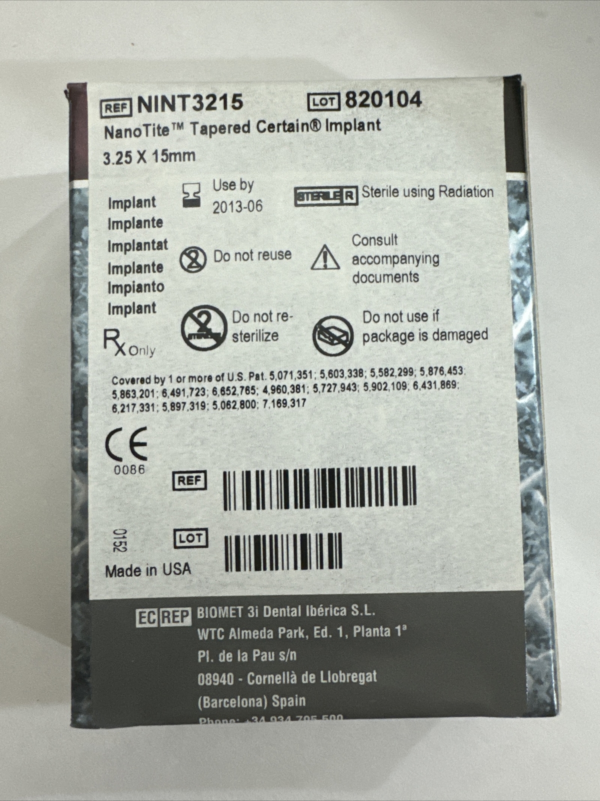 biomet 3i Dental Imp Lot Of 3