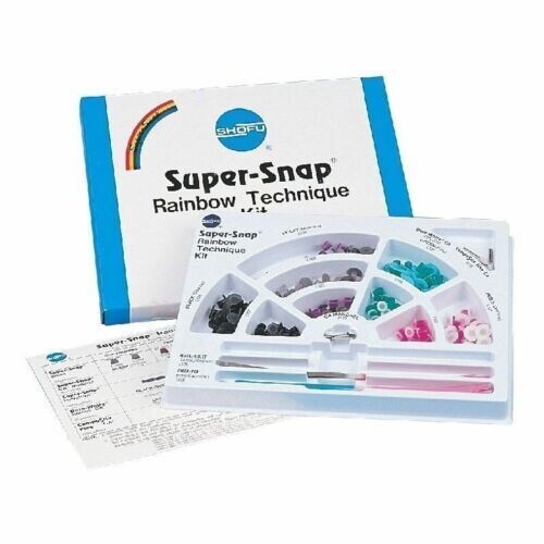 SHOFU SUPER-SNAP RAINBOW TECHNIQUE KIT (DISK, MINI DISK, POLY-STRIPS, STONE)