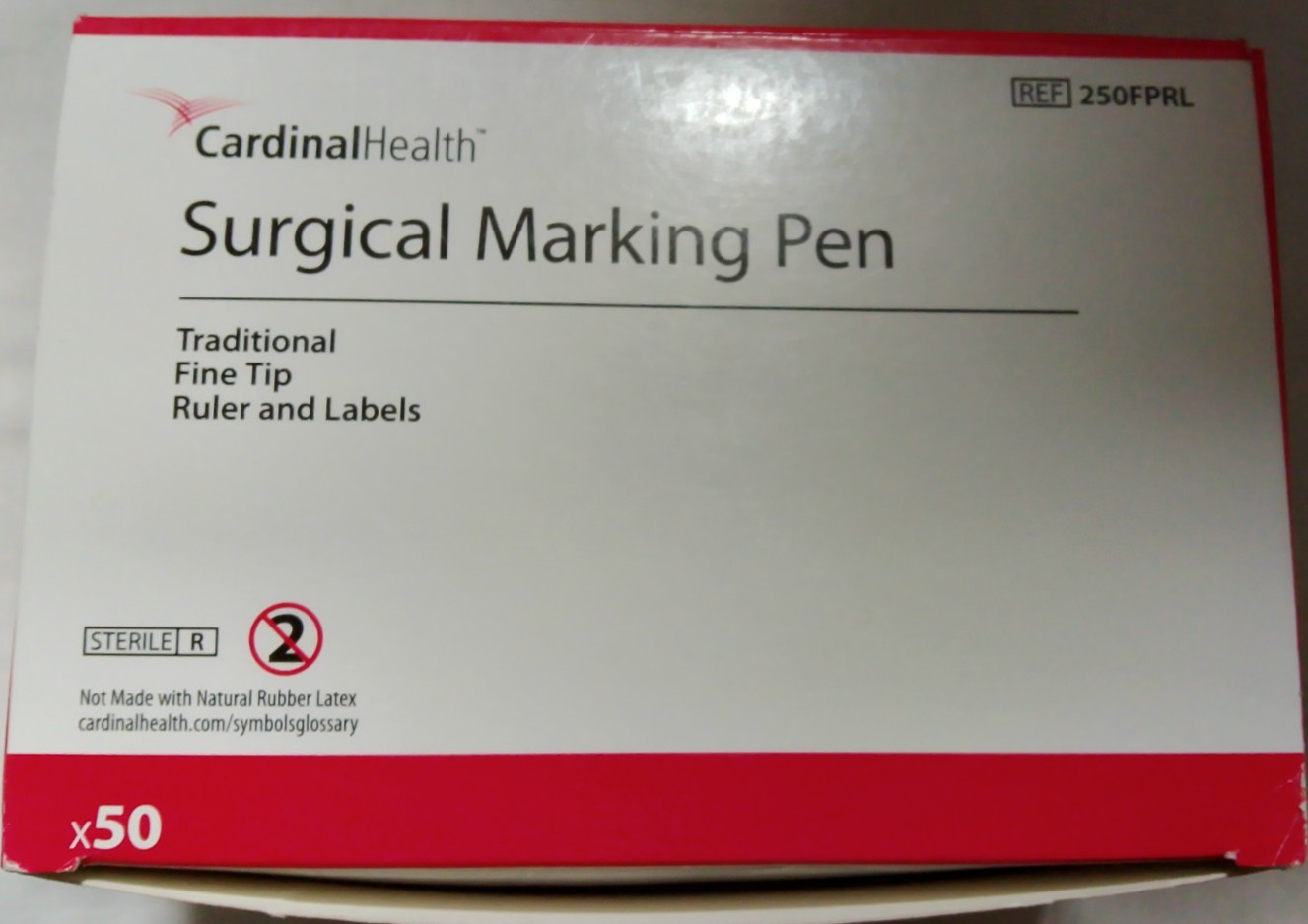 (50) Cardinal Health Surgical Marking Pen New in Box 250 FPRL