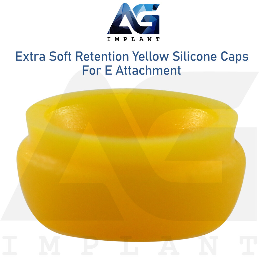10 Extra Soft Regular Silicone Caps For E Attachment Dental Overdenture
