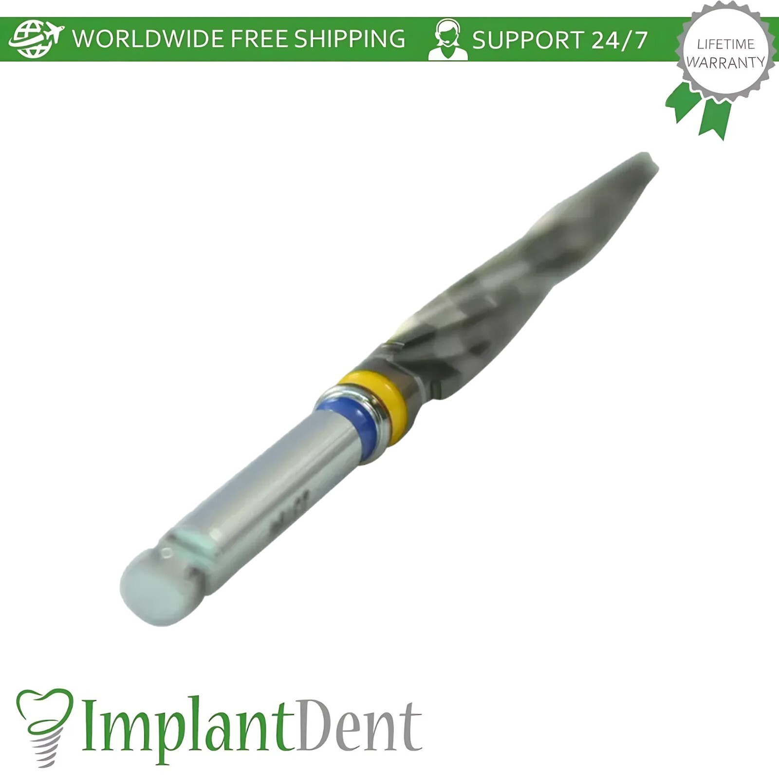 1x DLC Basal/Cortical Conical Drill 2mm – 3.2mm Marking Instrument Dental 25mm