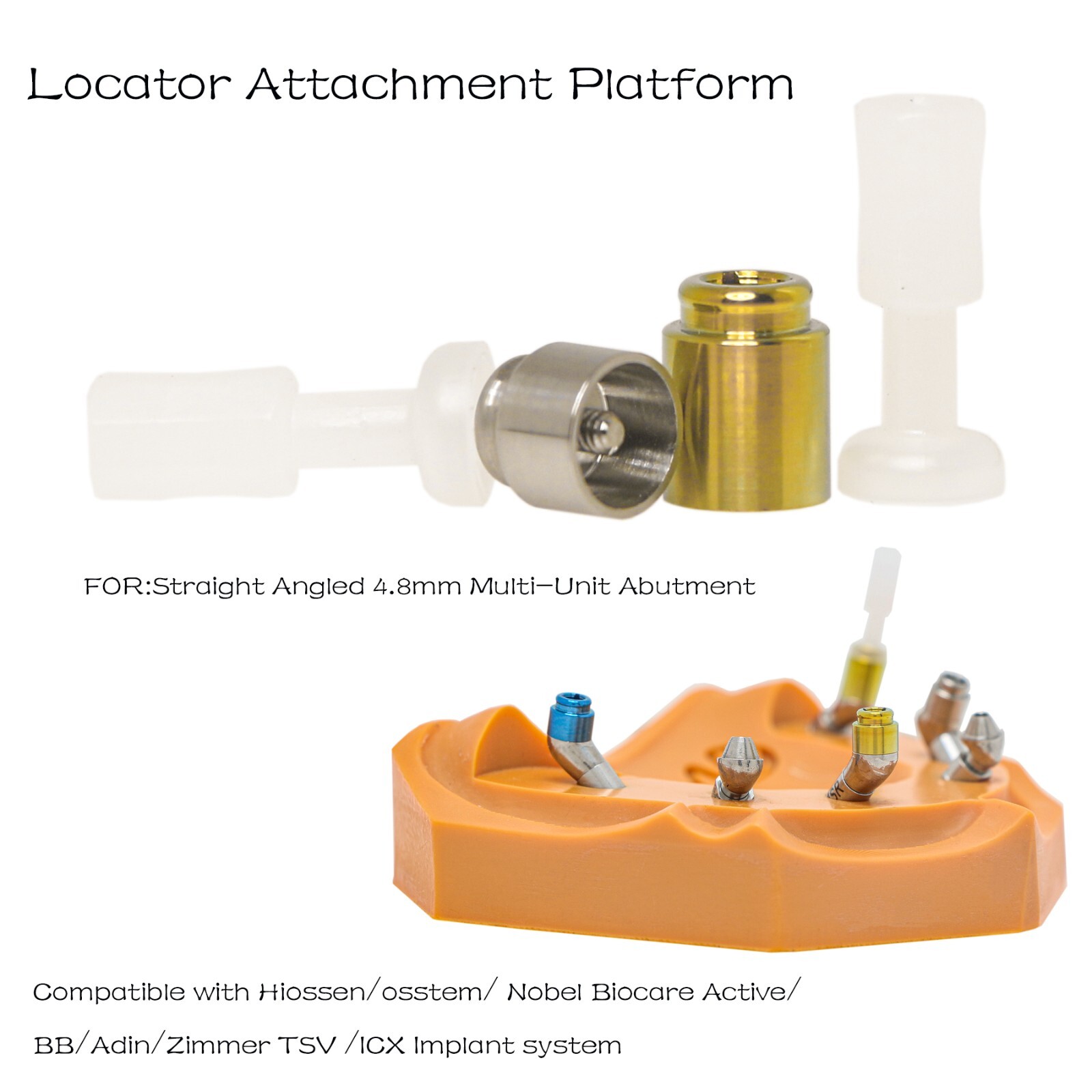 Hiossen/osstem/Zimmer/Nobel Straight/Angle 4.8mm MUA Universal Locator Abutment
