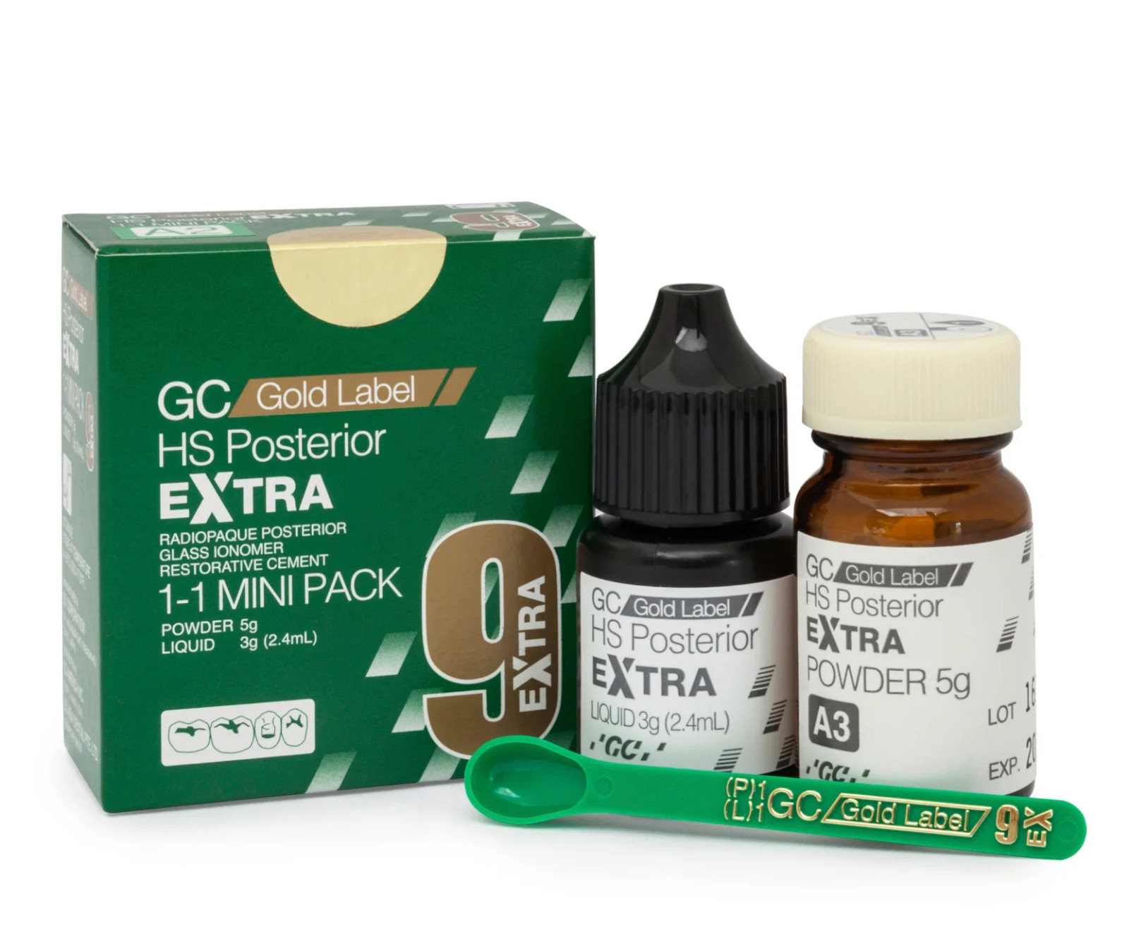 GC Fuji IX Gold Label 9 Mini Pack Dental HS Radiopaque Posterior Extra