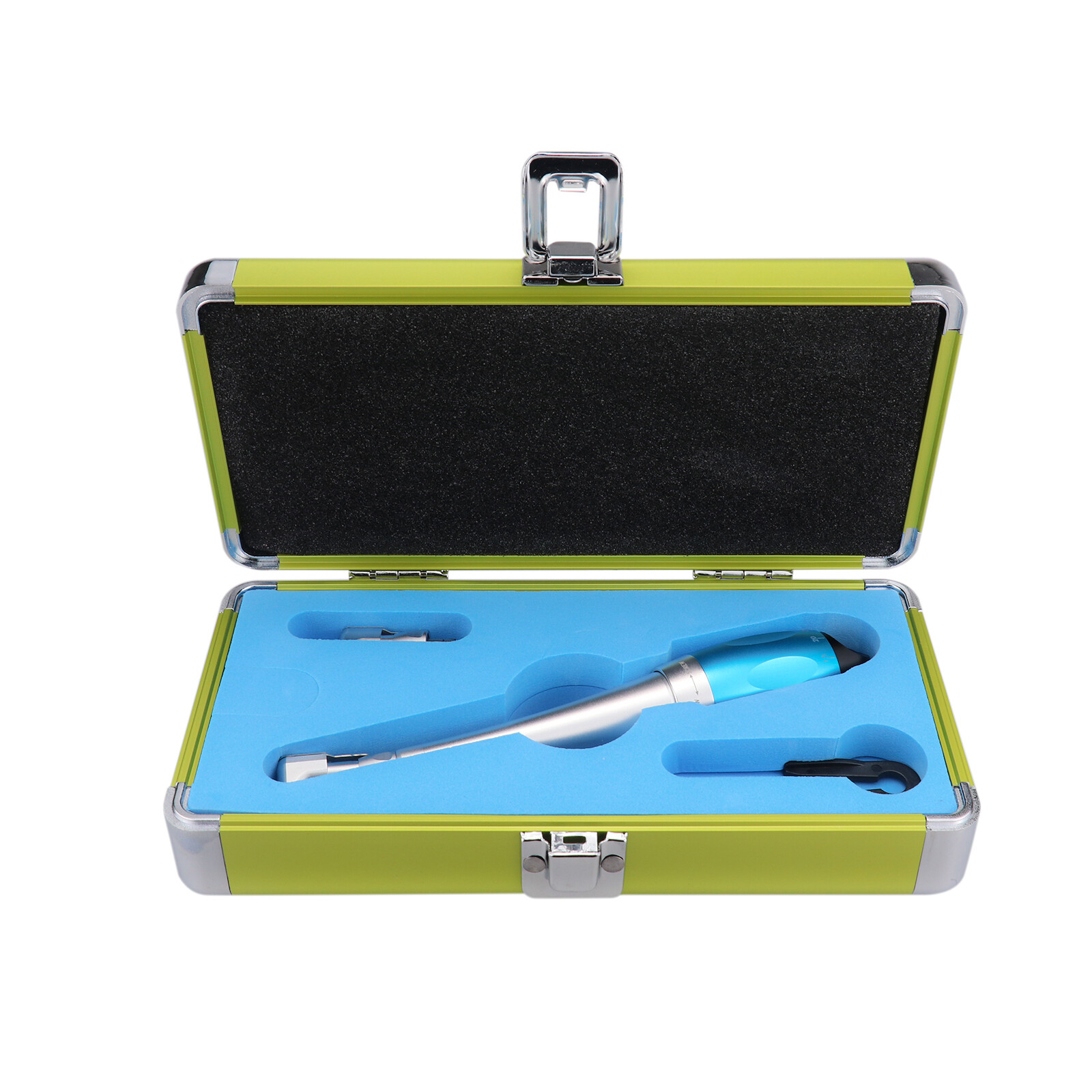 Dental Universal Implant Torque 2 Heads Adjustment Handpiece&12 Drivers Blue CE