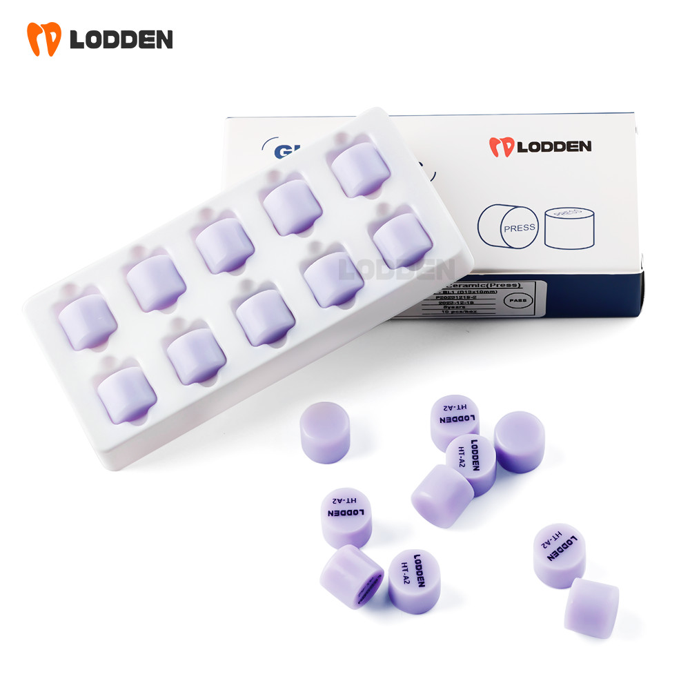 10pcs Dental Glass Ceramic Lithium Disilicate (LS2) IPS Emax Press Ingots