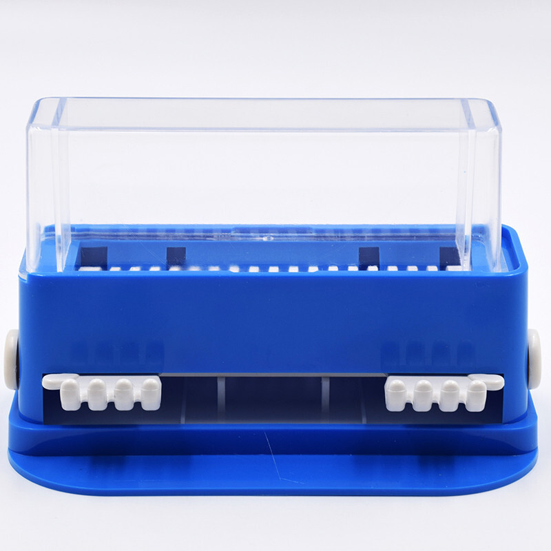 Dental Dispenser Press Type Box Holder Brush Microfiber Blue Applicator Micro