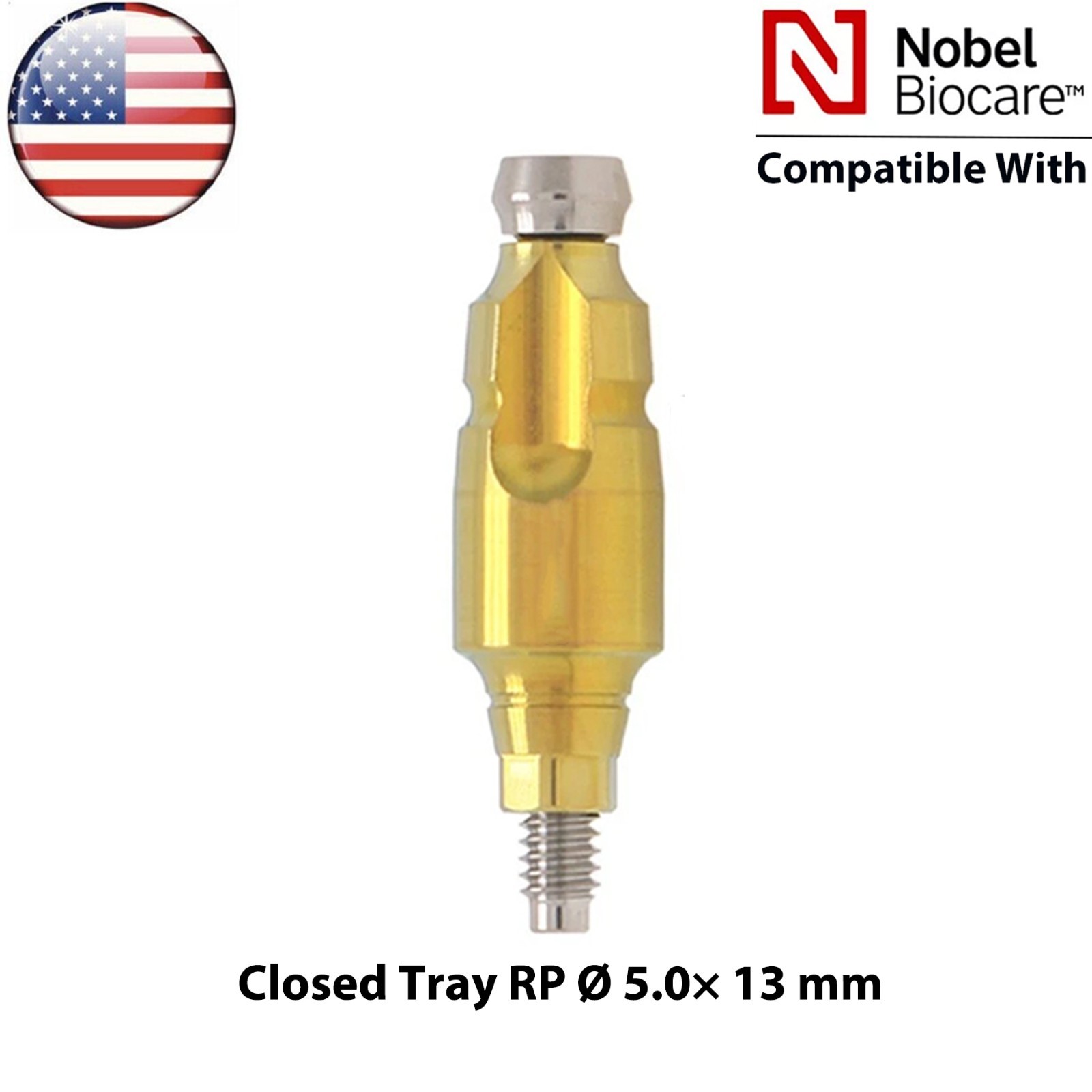 US Impression Transfer Coping Open Closed Tray Compatible Nobel Active NP RP