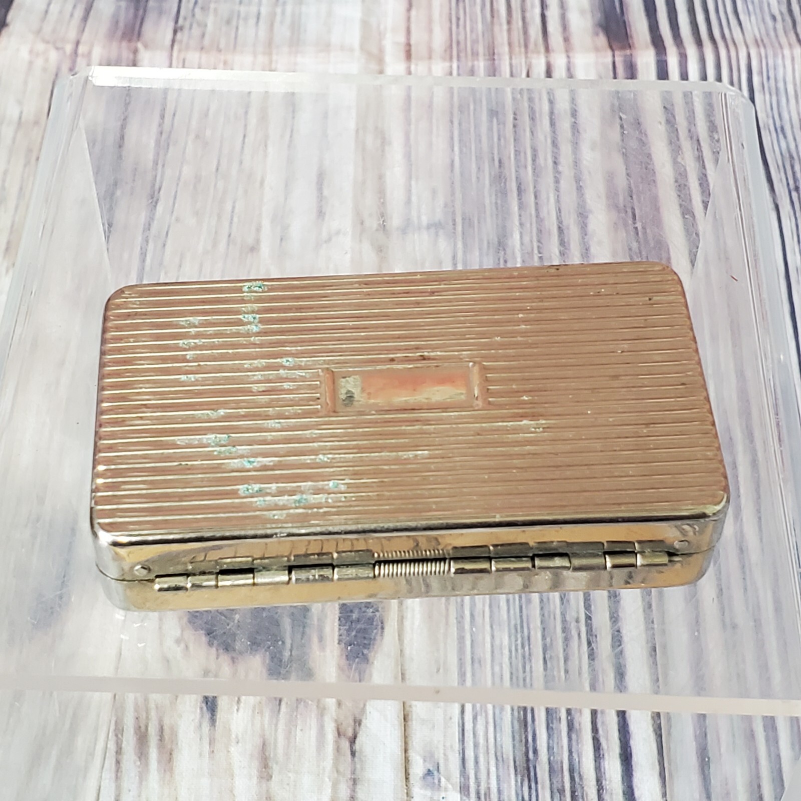 Vtg RARE B&D (Becton Dickinson) Hypodermic Needle Silver / Nickel Carry Case