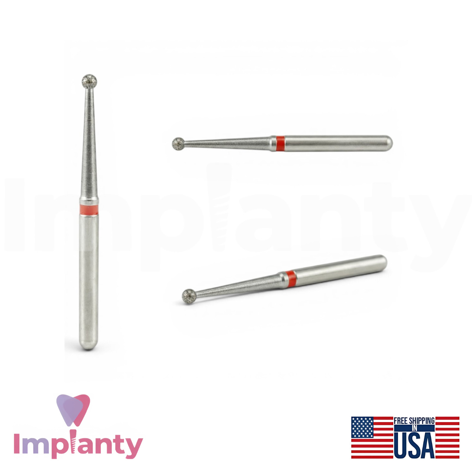 MDT Perio Diamond Coated Burs Kit Plaque Removal Stainless Steel Tool