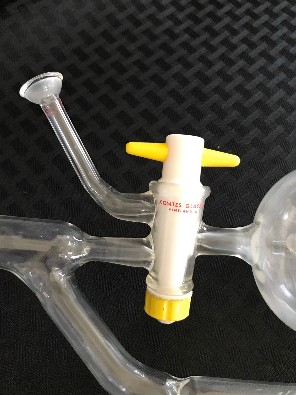KONTES 24/40 500mL Glass Airfree Schlenk Solvent Distillation Apparatus Vigreux