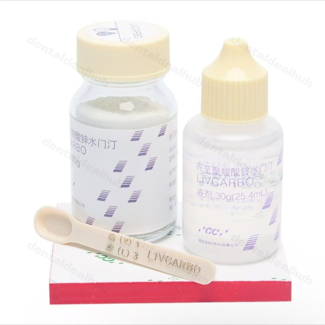 GC LIVCARBO Polycarboxylate Cement 50g Powder 30g Liquid Kit