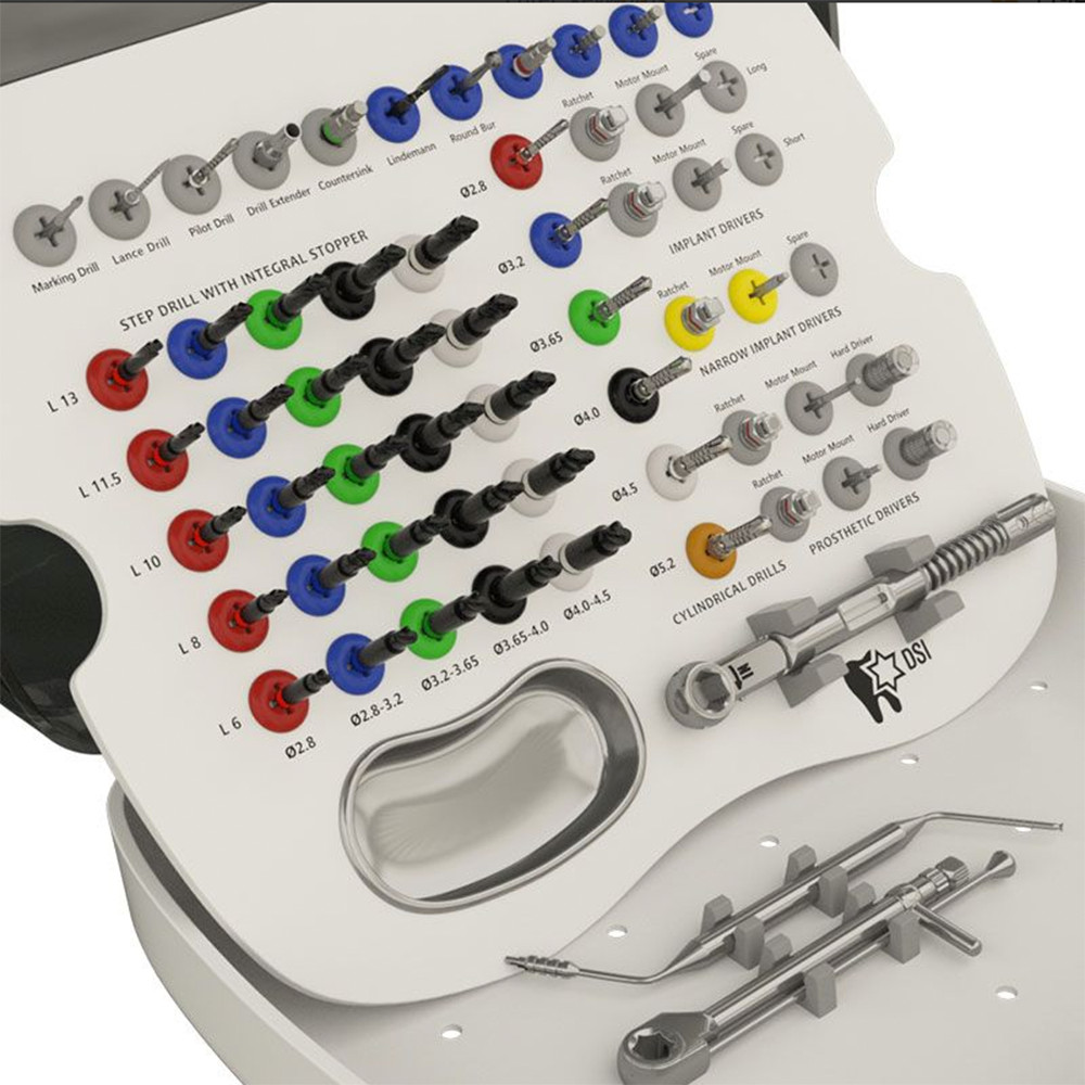 1pcs Dental Full Im plantion Kit Surg ical Tools Driver Bur Instrument