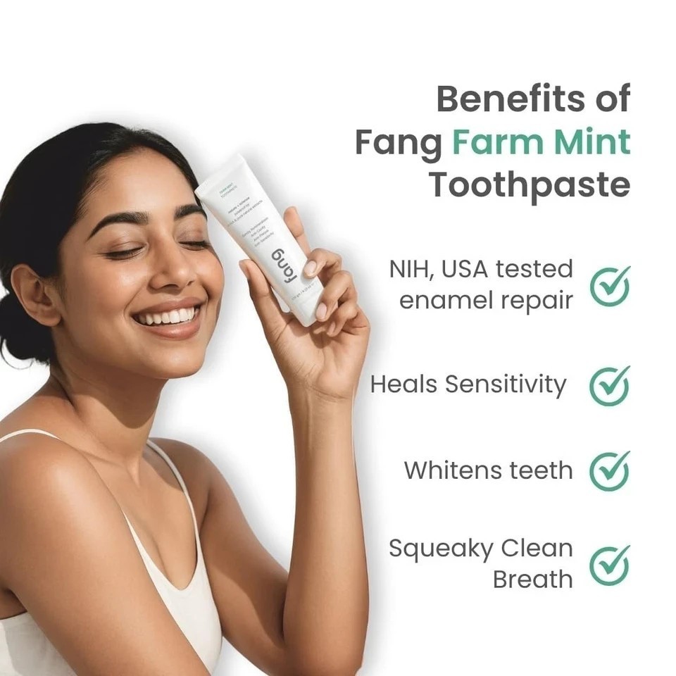 Fang Farm Mint Natural Toothpaste – 120 grams(Pack of 1)