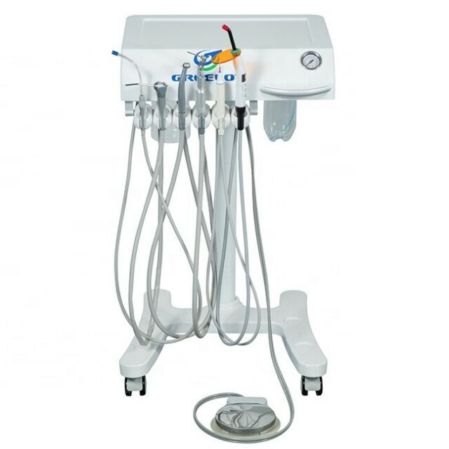 Mobile Dental Adjustable Treatment Unit GU-P302 4H+Dental Air Compressor GU-P300