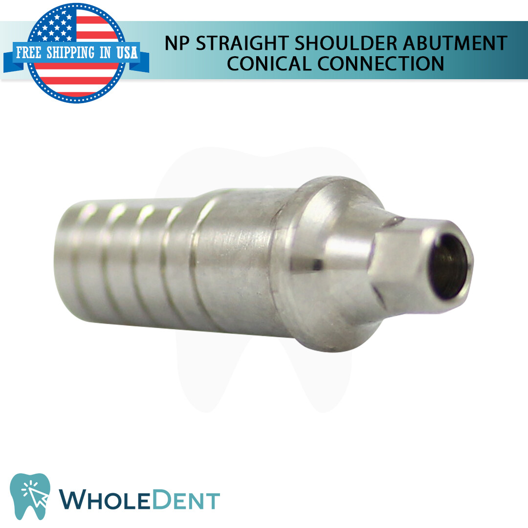 10x Narrow Platform Conical Connection Straight Shoulder Abutment Dental Ø4.0mm