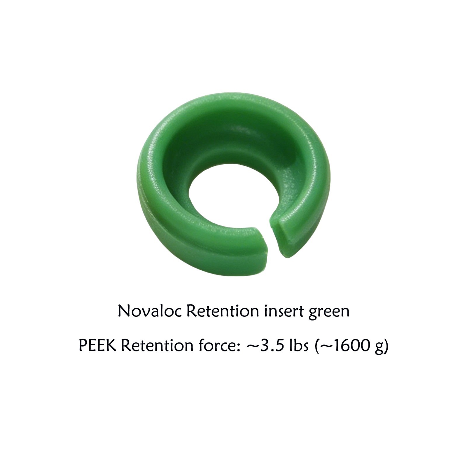Dental Implant Retention Inserts Cap Novaloc Processing Package Peek Overdenture