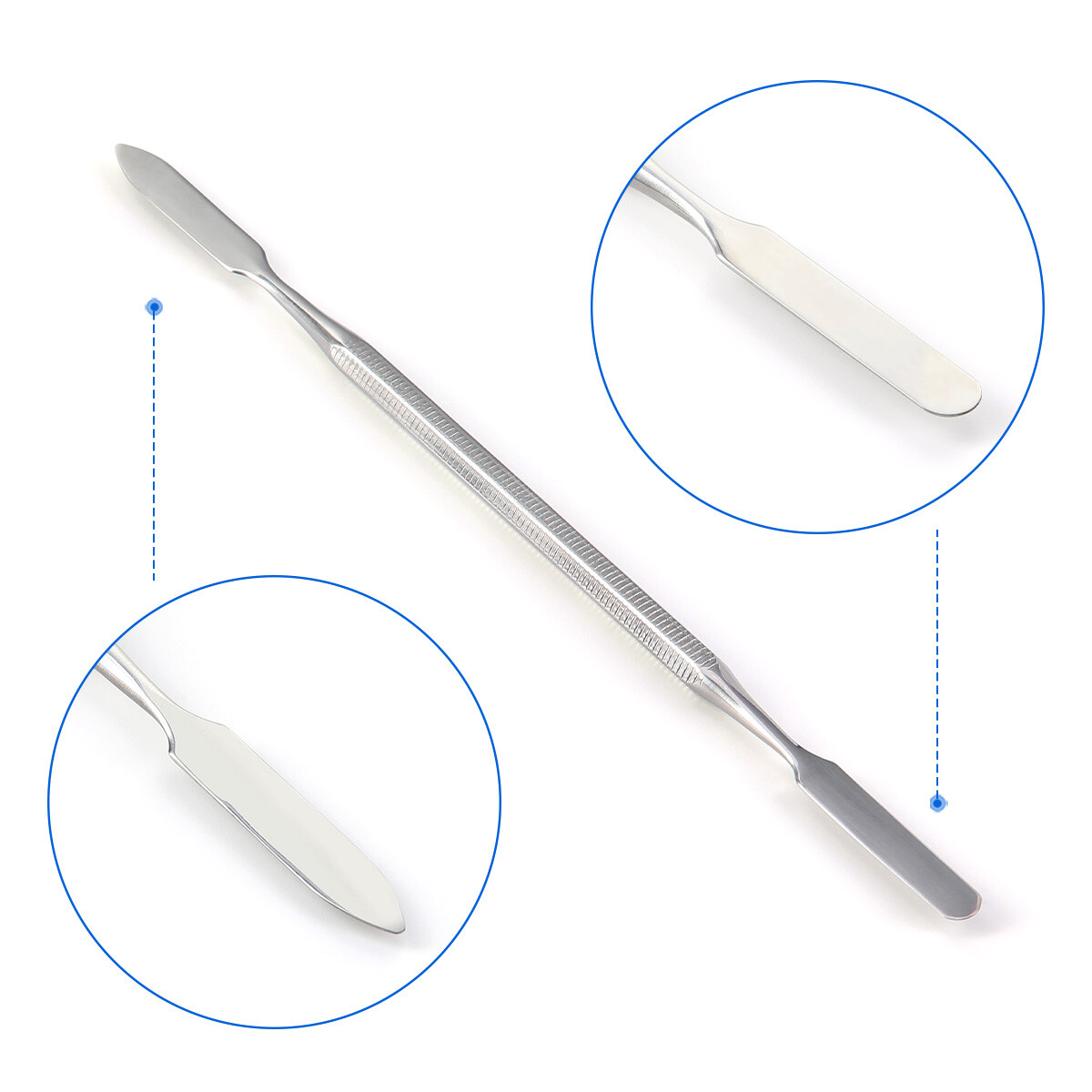 3Pc Stainless Steel Mixing Spatula Tool Non-Slip Handle Mixing Stick Color Tools