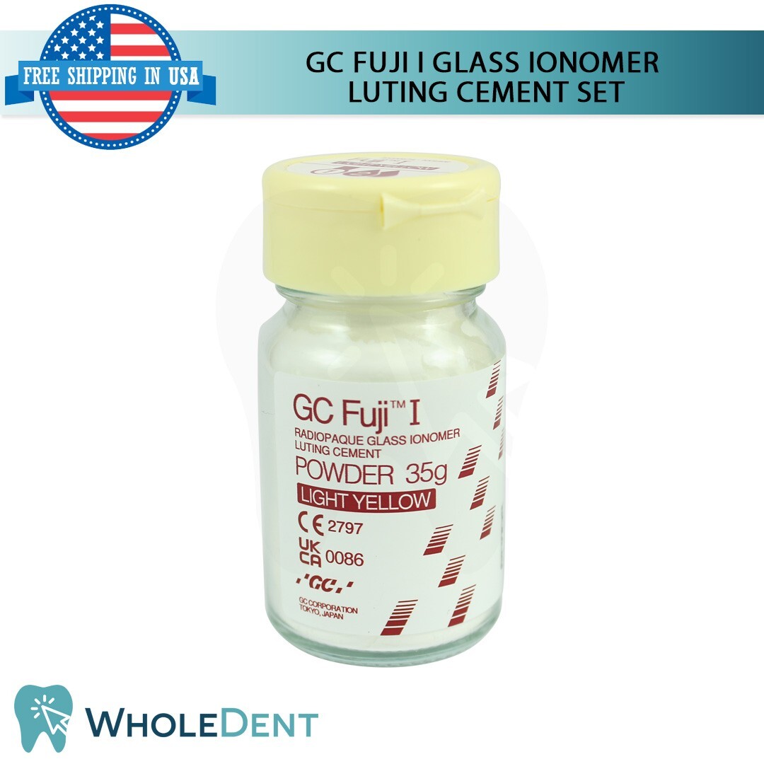 GC Dental Fuji I Glass Ionomer Luting Cement Set Restorative Impression Material