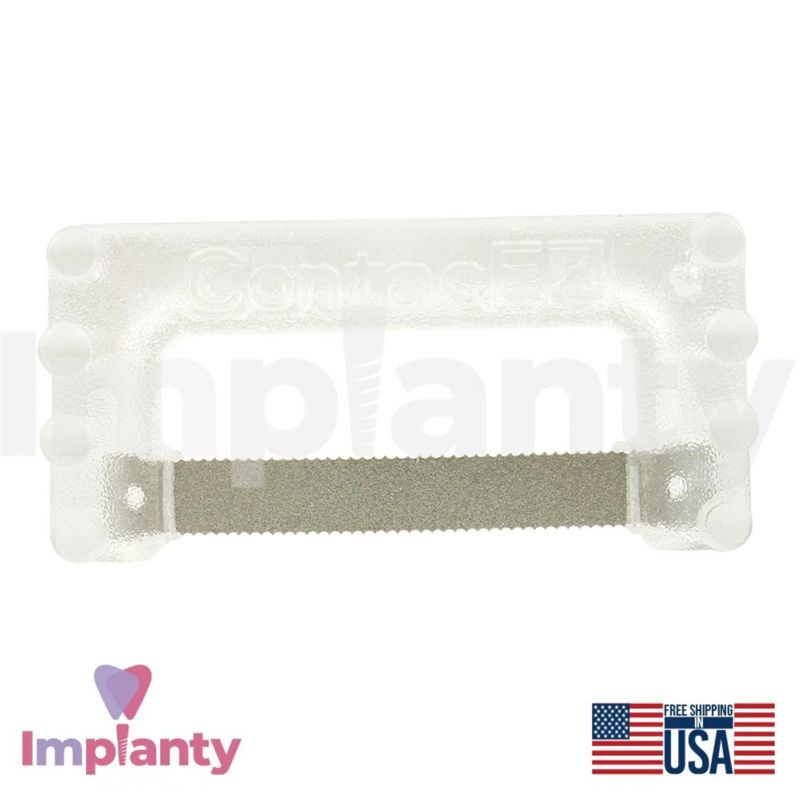 Assorted Colors IPR Plus Dental Strips Set 8pcs Stainless Steel Diamond Coating