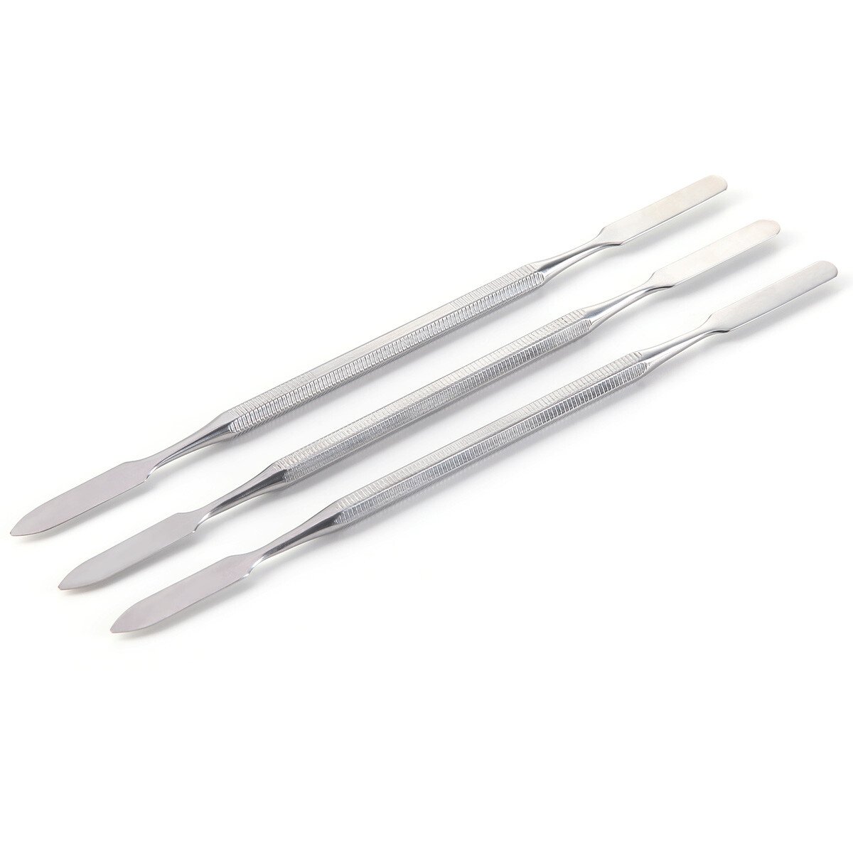 3Pc Stainless Steel Mixing Spatula Tool Non-Slip Handle Mixing Stick Color Tools