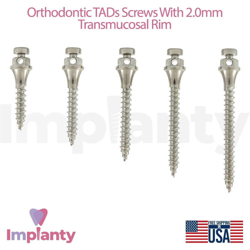 10x Dental Orth0dontic Micro Fixture Temporary Anchorage Devices – TADs Screw
