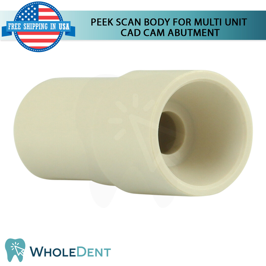 NP Conical Connection Straight Multi Unit 1.6mm Scan Body Titanium Base Set