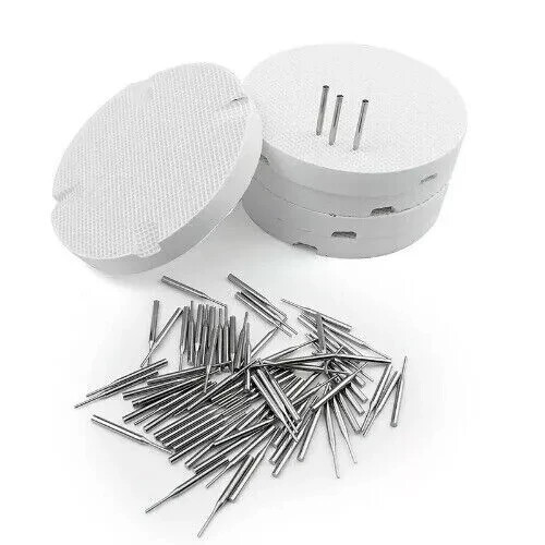 Dental Lab Supplies Honeycomb Firing Tray Metal Pins For Model Work 20 Pcs/Bag