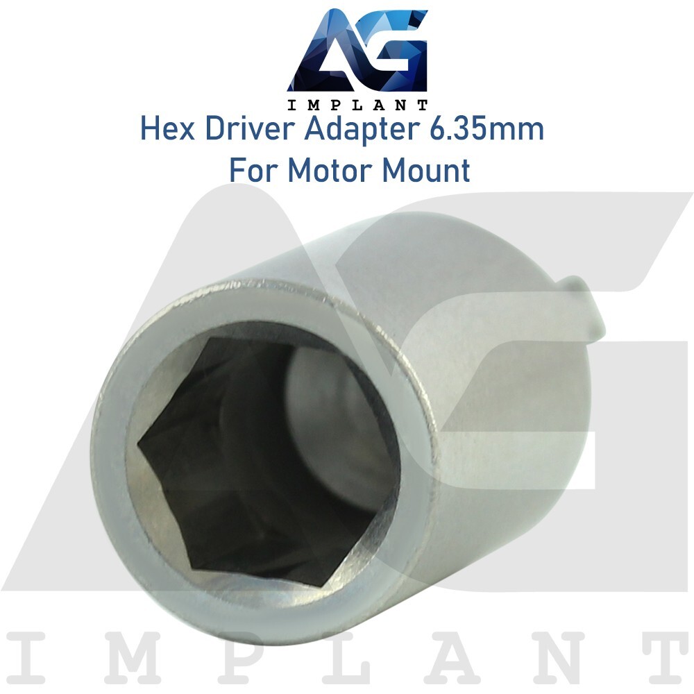 Hex Driver Adapter 6.35mm For Motor Mount Stainless Steel 14mm Tool System