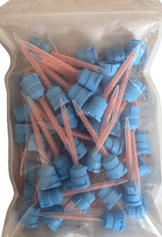 50PCS Dental Disposable Mixing Tips 10:1 BLUE/ORANGE 50 Tips
