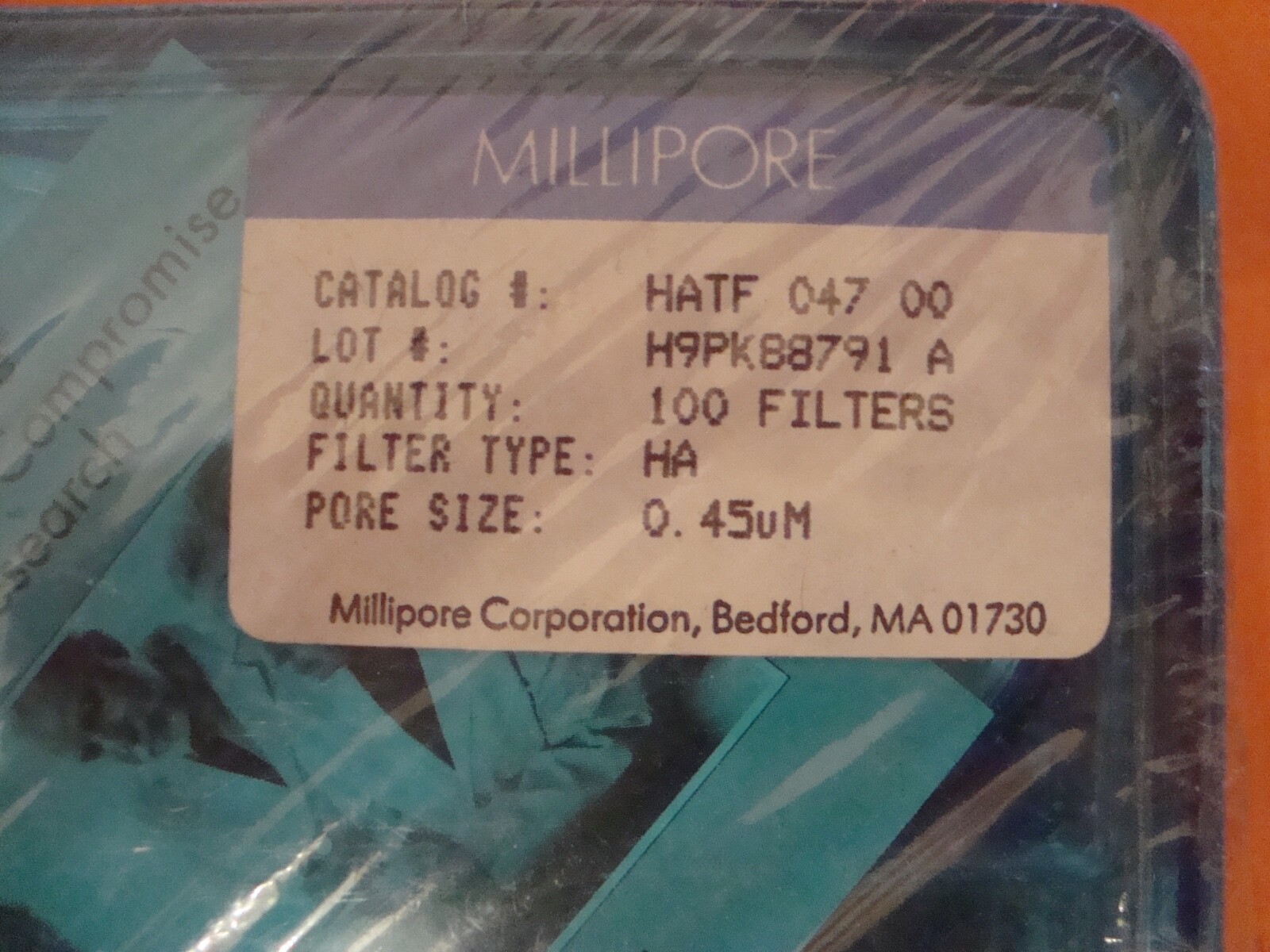Millipore HATF 047 00 Mixed Cellulose Ester Membranes 0.45um NOS