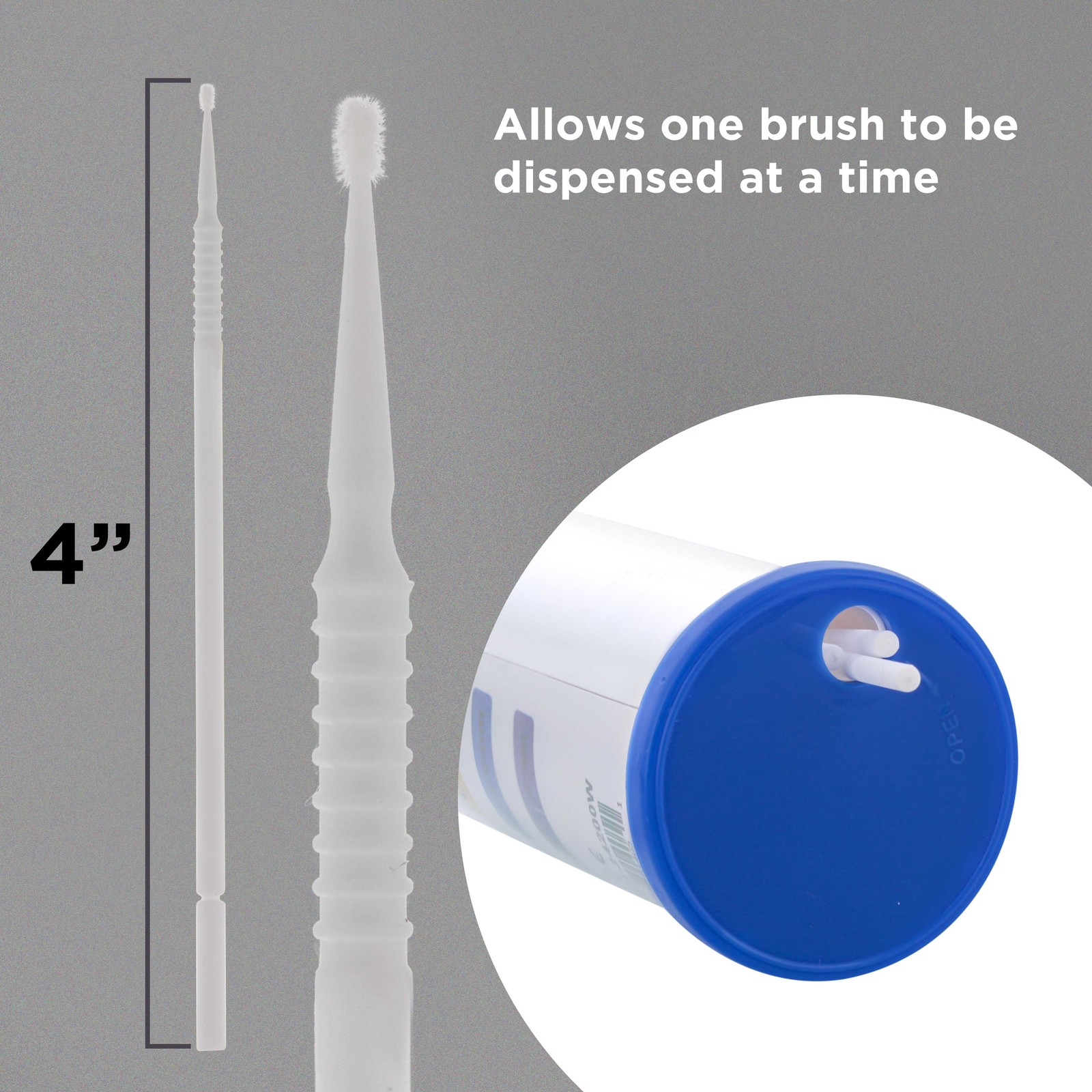 Paint Touch Up Micro Brushes, 100 Superfine 1.0 mm Tip Brush Applicators, Auto