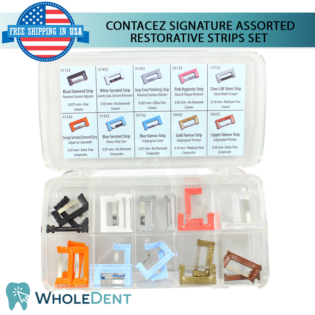 ContacEZ Signature Set Assorted Restorative 24 Strips Dental Crowns Veneers