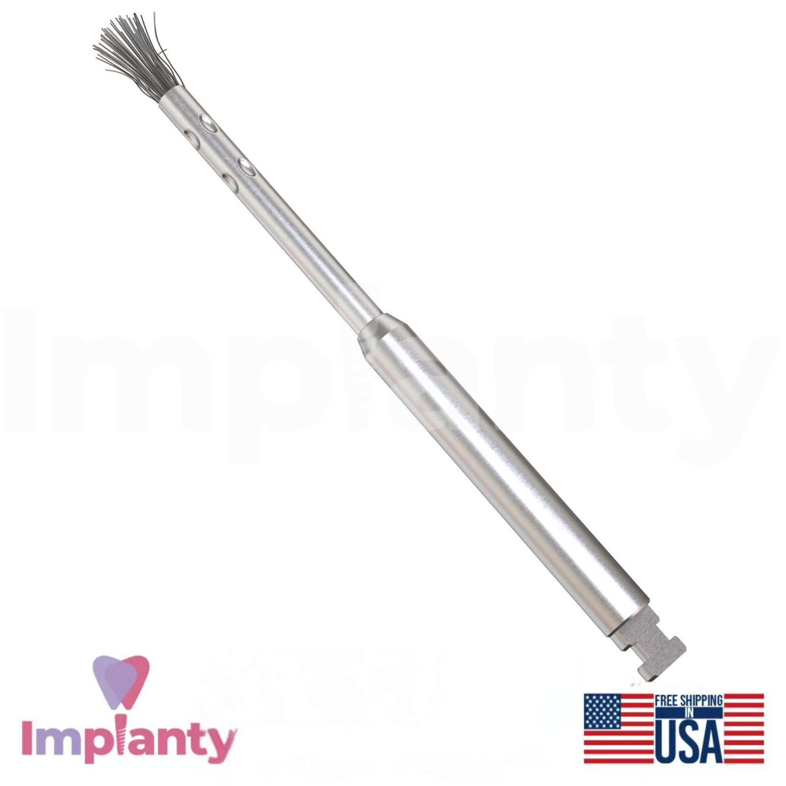 GDT Dental Fixture Surface Cleaning Brush With NiTi Bristles Dentistry Tool