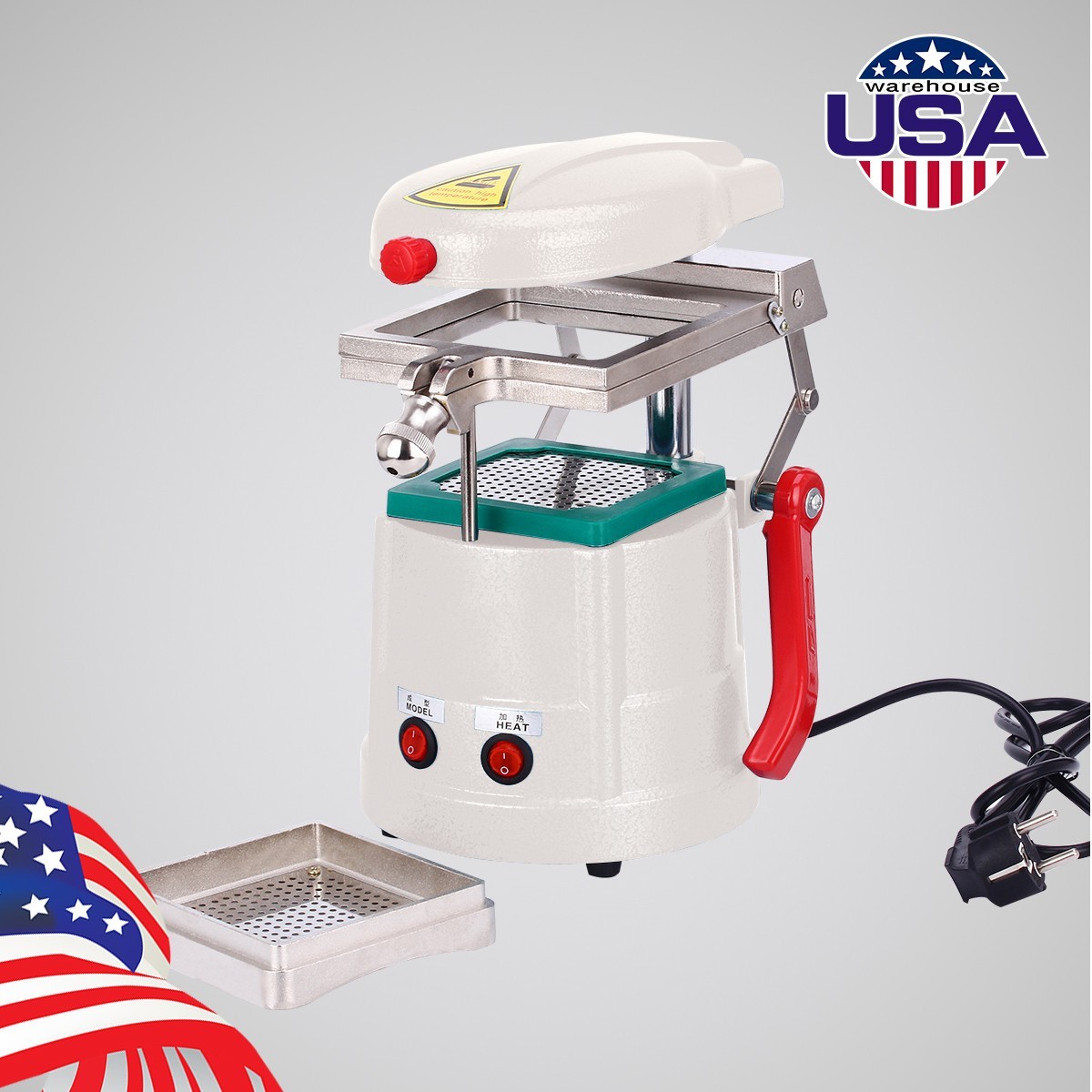 Dental Vacuum Molding Forming Machine Former Heat Thermoforming Lab Equipment