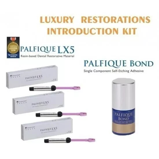 Tokuyama Dental Palfique LX5 Composite Restorative Kit of 3 Syringes + 1 Bond