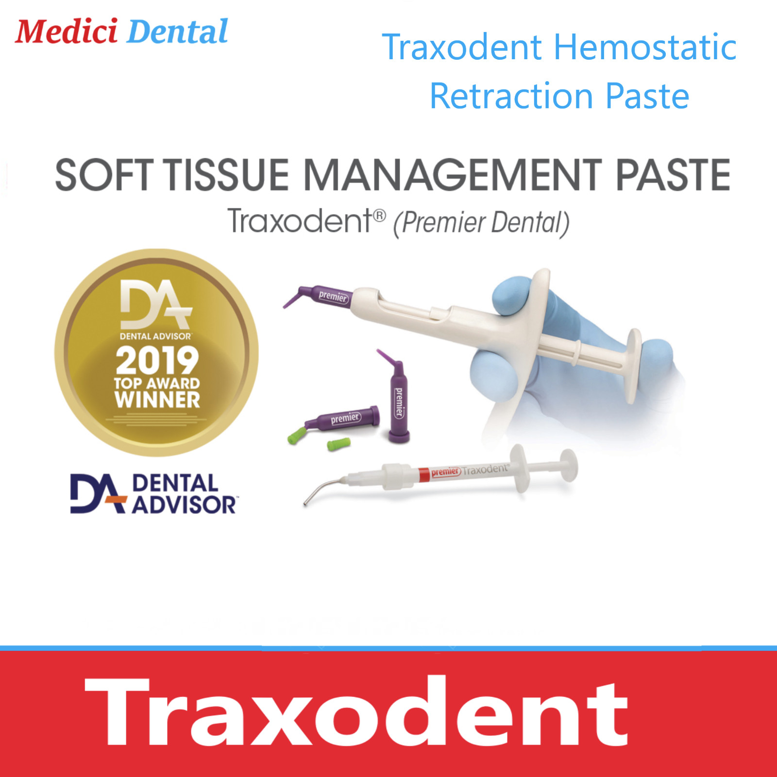 Dental Premier Traxodent Heomdent Paste Retraction System Choose Qty Syr +Tips