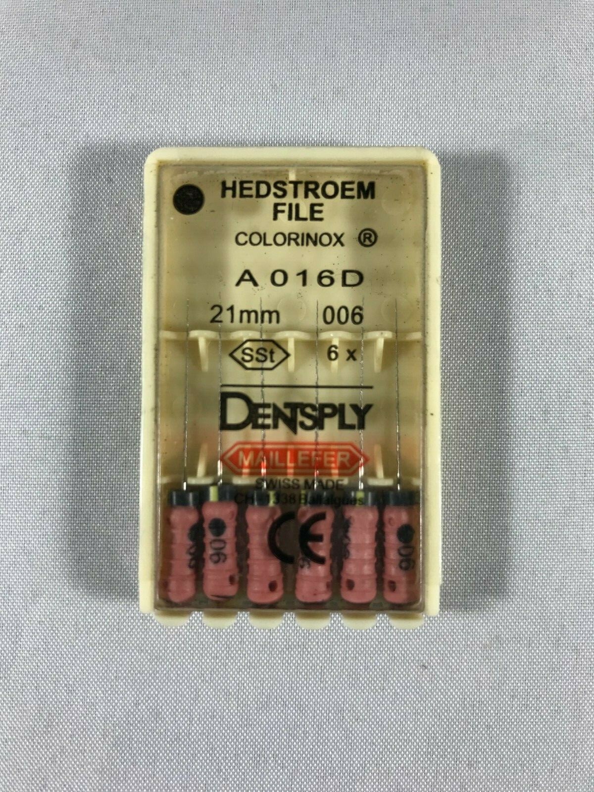 Dentsply Maillefer H-file Endodontic stainless steel 21mm All sizes 60 files/pk