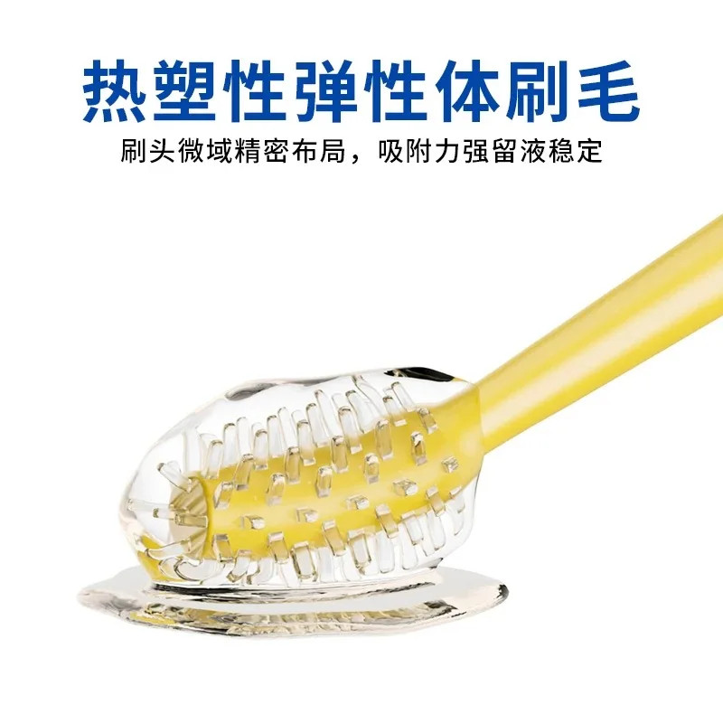 100pcs Dental Silicone Micro Applicators Brushes Fiber-Free Microbrush Dispenser