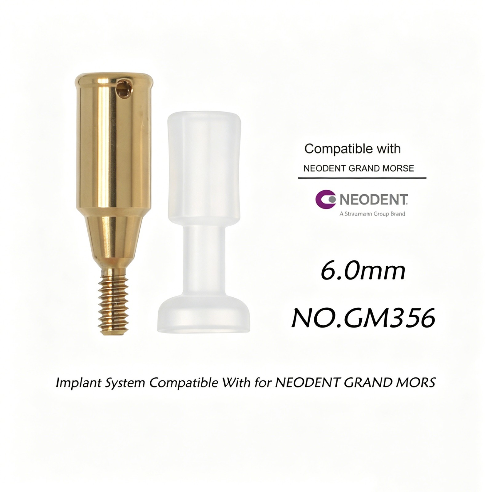 Neodent GM Overdenture Abutment Removable Anchor for NEODENT GRAND MORSE 1-6mm G