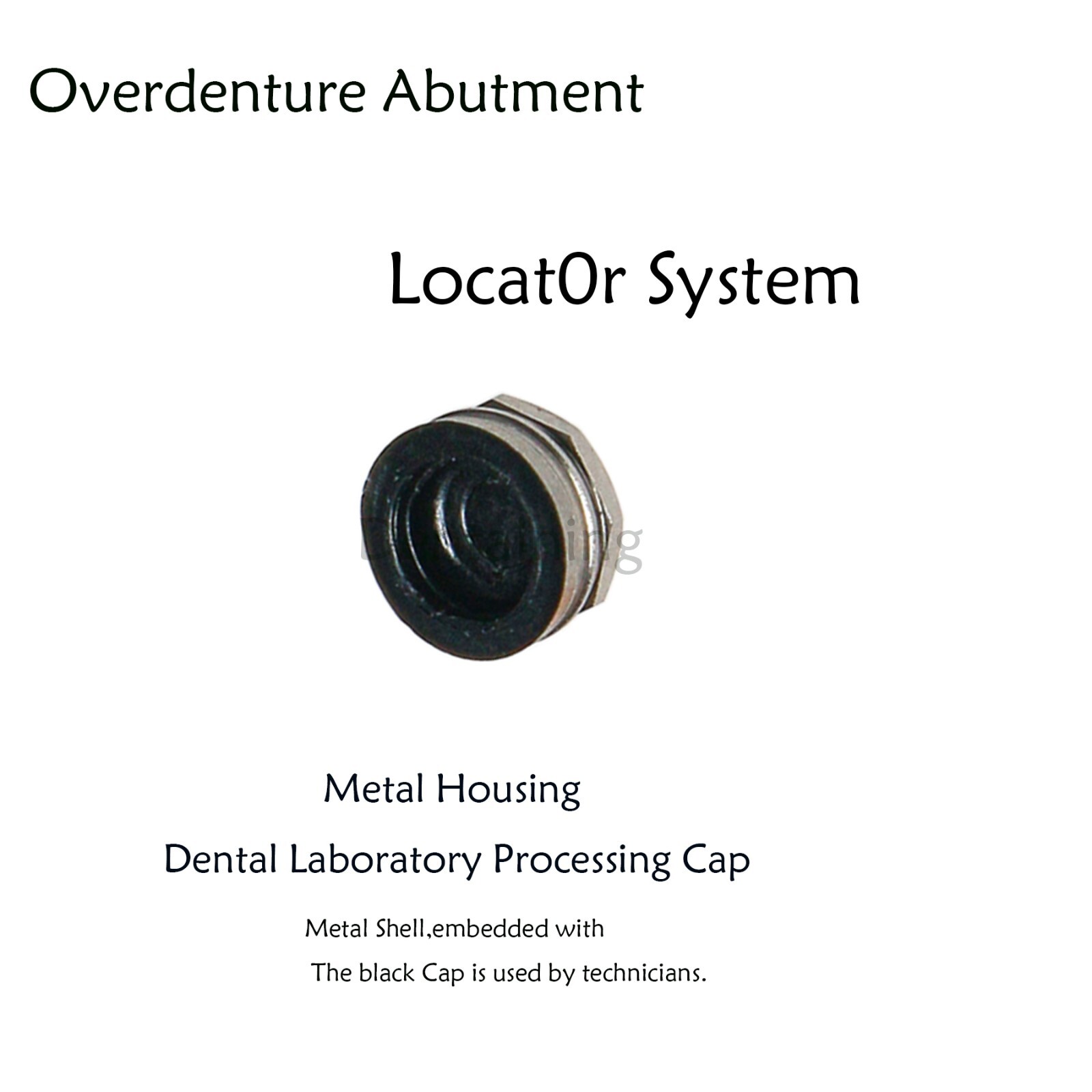 20Pcs Overdenture Locator Abutment Replacement Metal Housing & Lab Cap Assembly