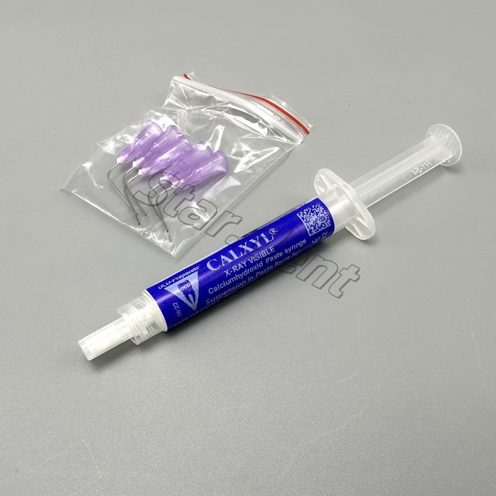 3g/Syringe x-ray visible Dental Calcium Hydroxide Paste 5pcs Single Use Cannulas