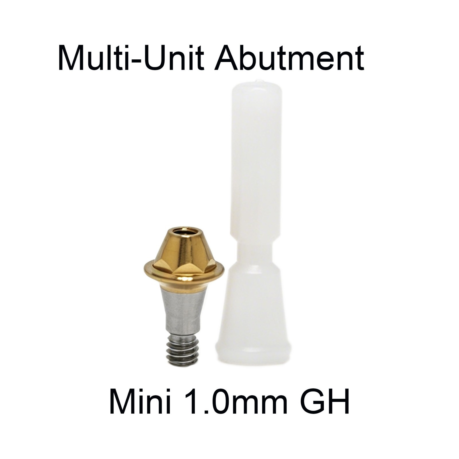 Dental Titanium multi unit straight abutment D4.8 MU for bridge fits Hiossen OSS