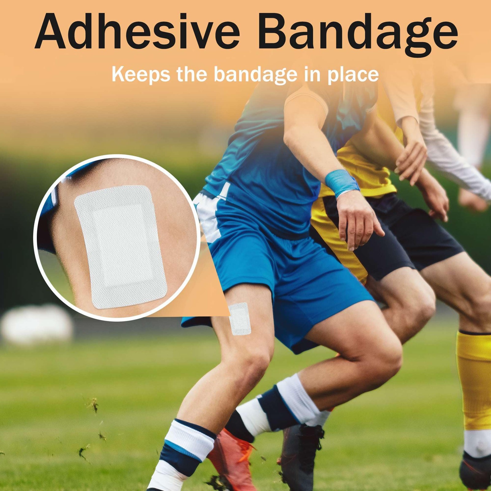 Bordered Gauze Island Dressing 6×6-25 Large Adhesive Bandages for 6×6 Inch