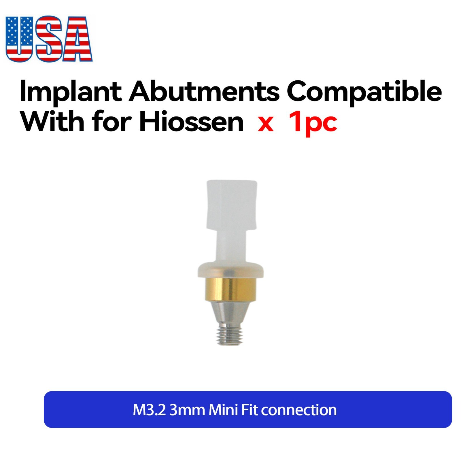 US Locator Attachment Abutment For Hiossen ET /Osstem TS Mini 3.0mm GH Caps Kit