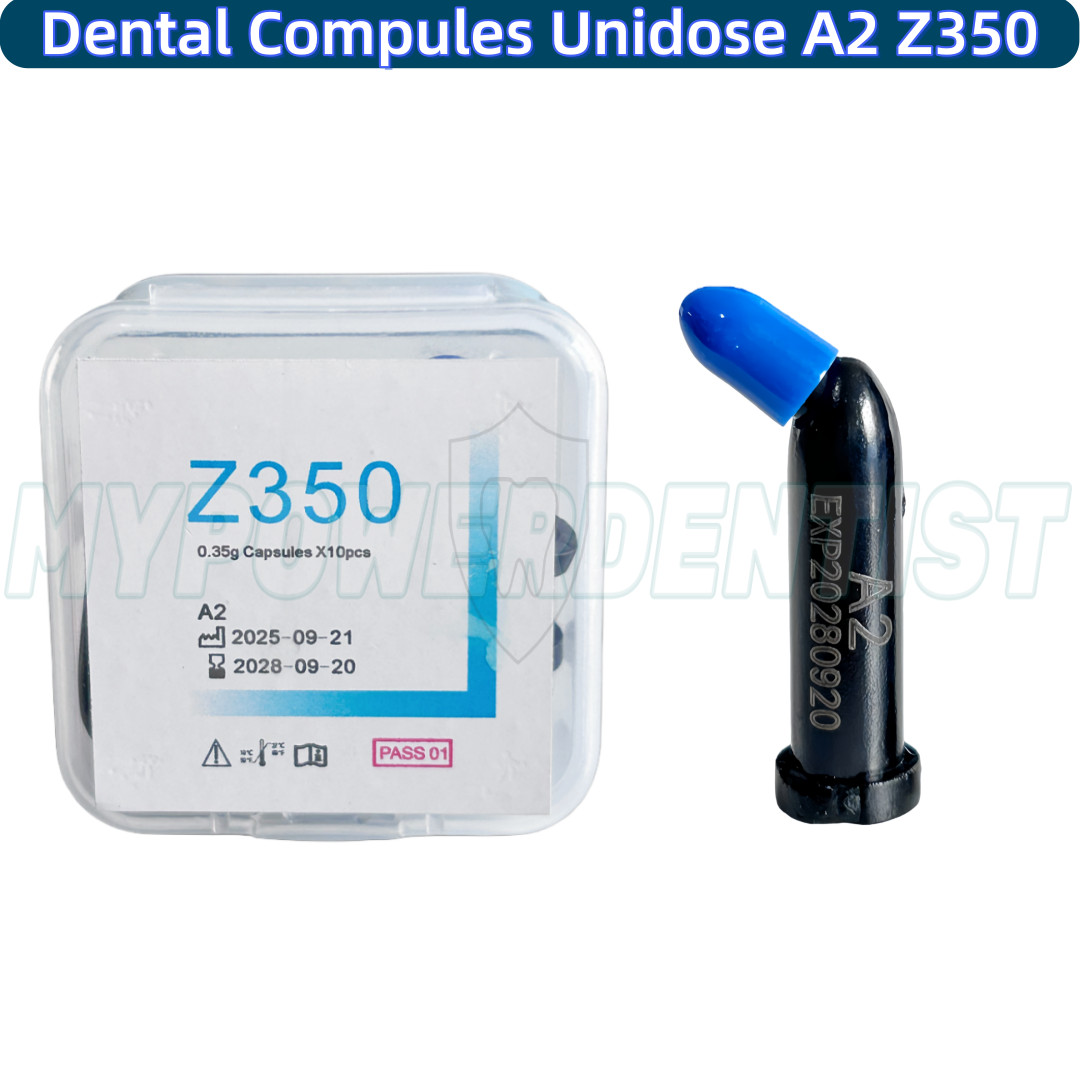 10Pcs Dental Compules Unidose Composite Resin Capsules Light Cure A2 Z350 0.35g