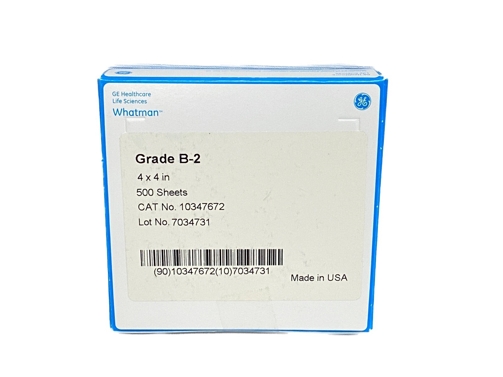 (500/Pk) WHATMAN Grade B-2 Kjeldahl Analysis Weighing Paper 4×4”x0.04mm 10347672