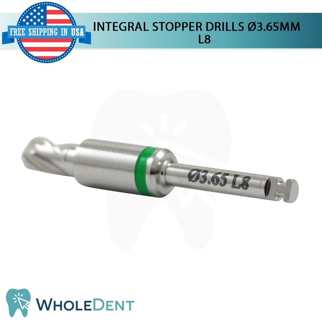 Dental Integral Stopper Drill Ø3.65mm Fixture Placement Lab Tool Instrument