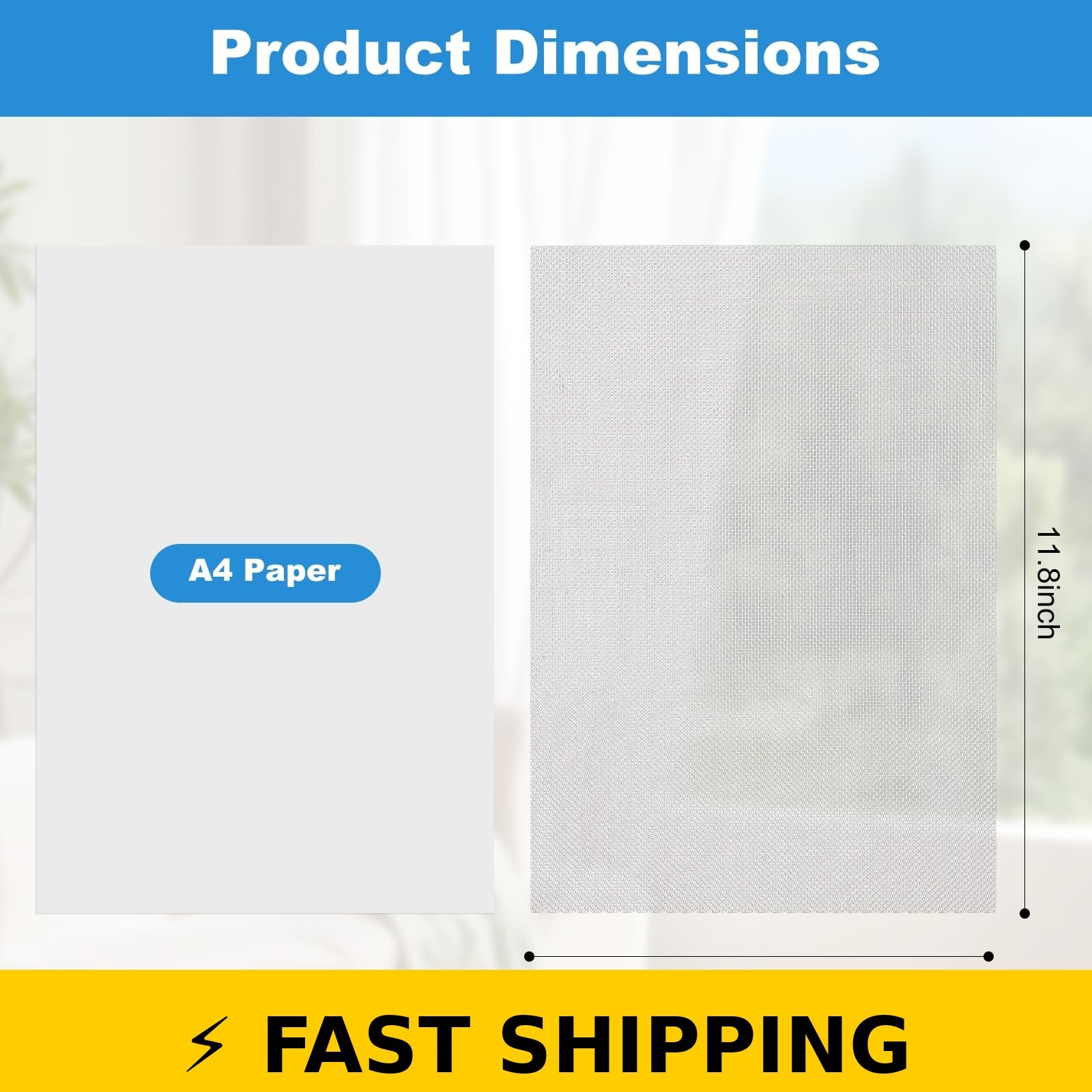 Serqd 304 Stainless Steel Wire Mesh Screen, 6 Pack for DIY Projects