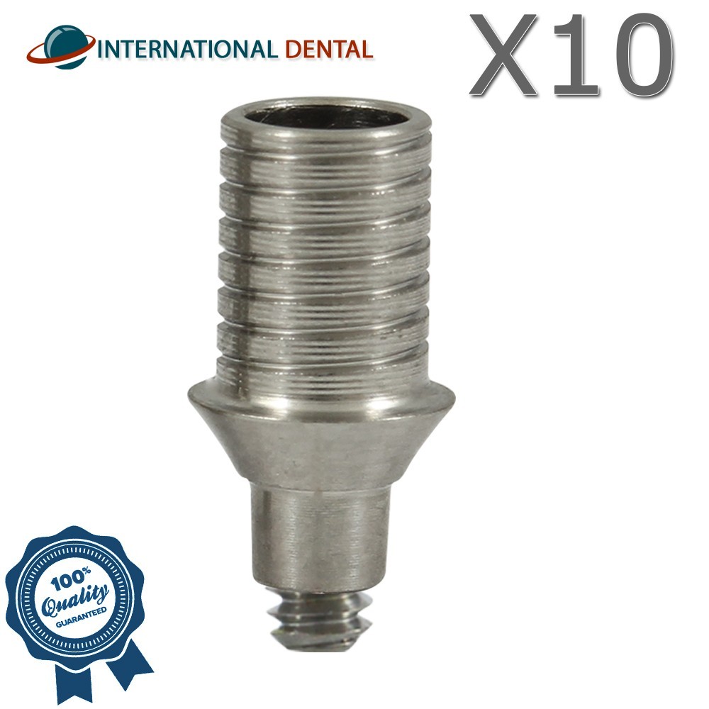 10 Rotational Titanium Base CAD/CAM Prosthetic Dental Slim Platform Int Hex