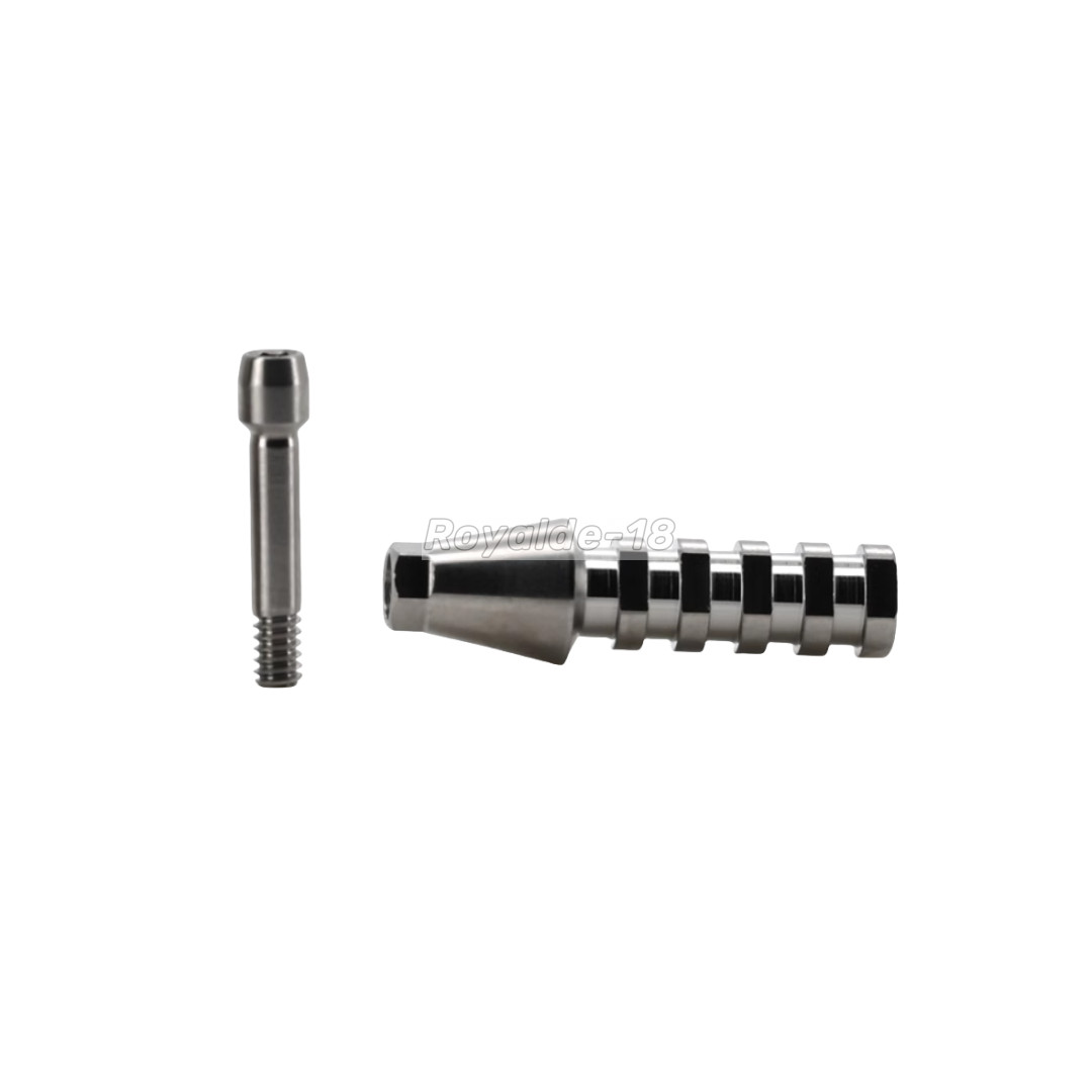 Dental Hex Temporary Abutment Cylinder Mini Regular Ti Screw Ebony OSS GH1.0